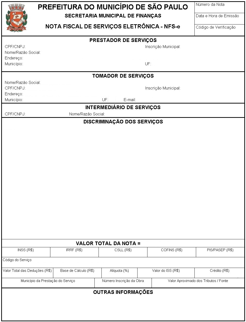 Formulário para adesão de Municípios ao convênio NFS-e — Portal da Nota  Fiscal de Serviço eletrônica