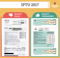 Prefeitura alerta novamente sobre boletos falsos do IPTU